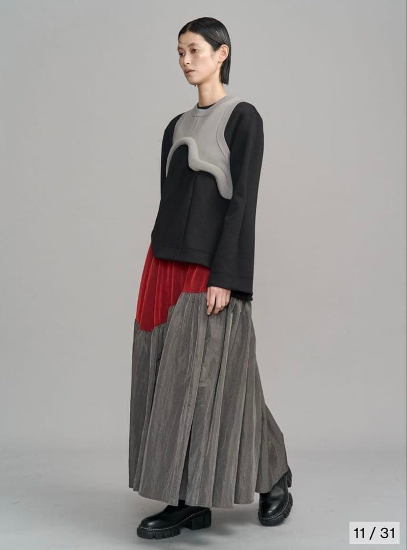 新作！アンスリード UN3D. ギャザースカートドッキングワンピース