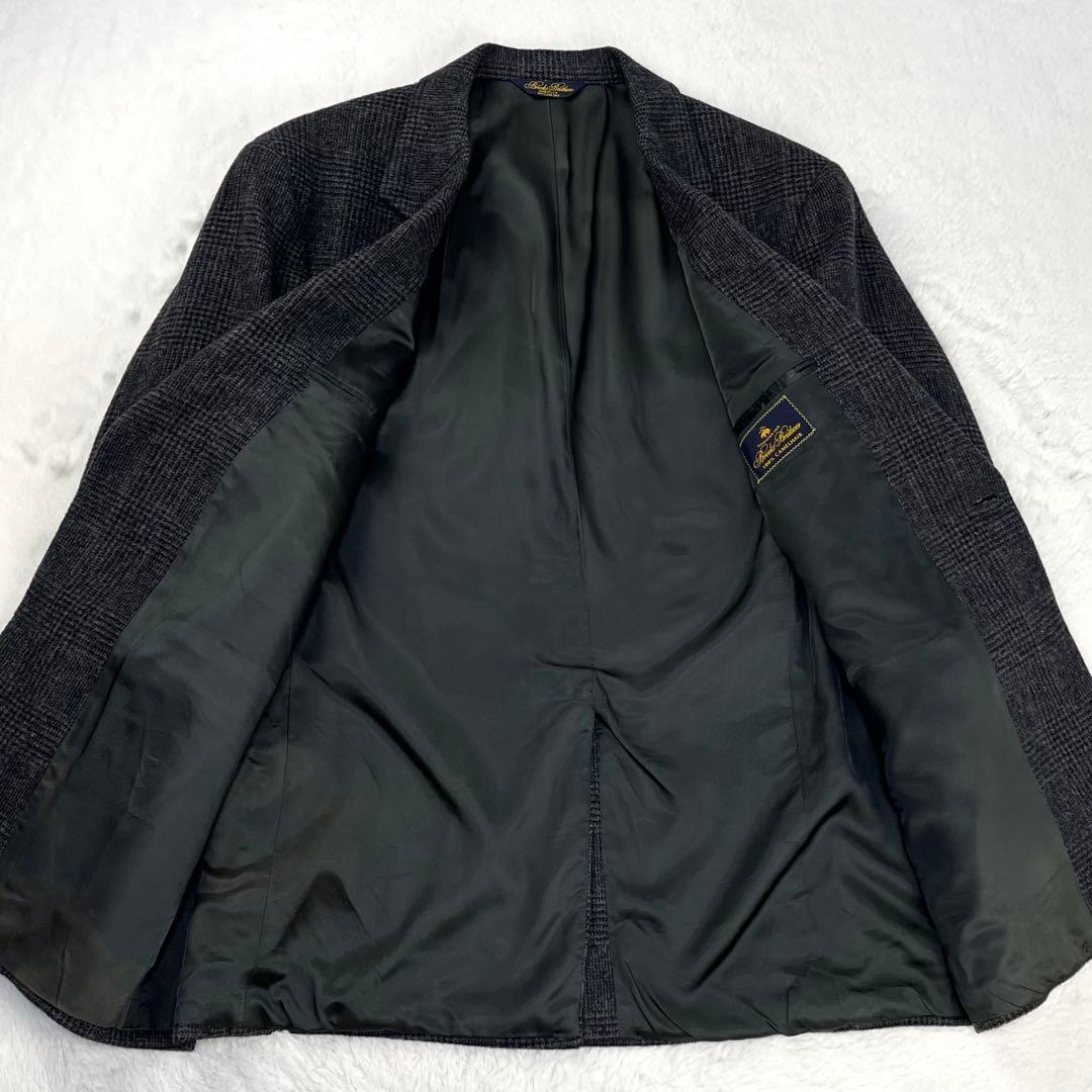 アメリカ製 キャメル100% ブルックスブラザーズ グレンチェック ブレザー