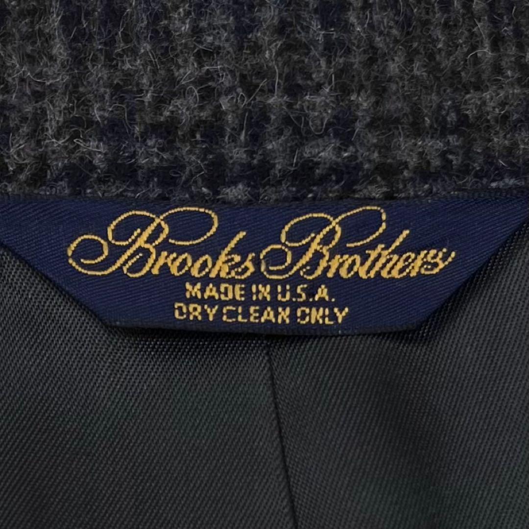 アメリカ製 キャメル100% ブルックスブラザーズ グレンチェック ブレザー