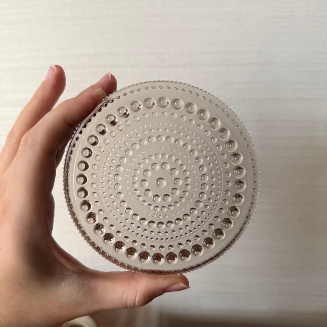 カステヘルミ 10cm ミニプレート リネン ①+③ +グレー 2枚 4枚セット