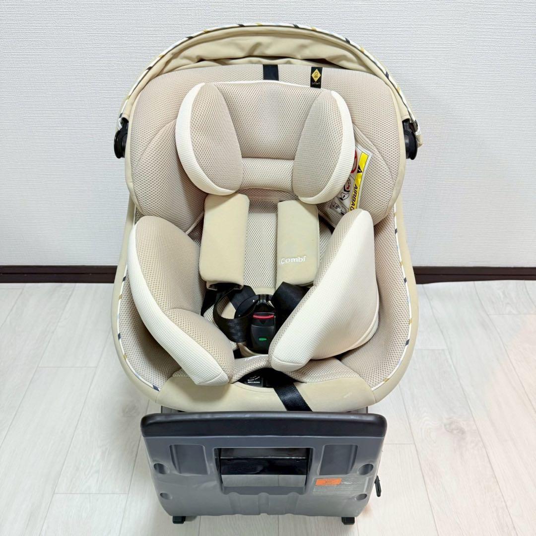 【極美品】コンビ クルムーヴスマート JN-570 ベージュ チャイルドシート