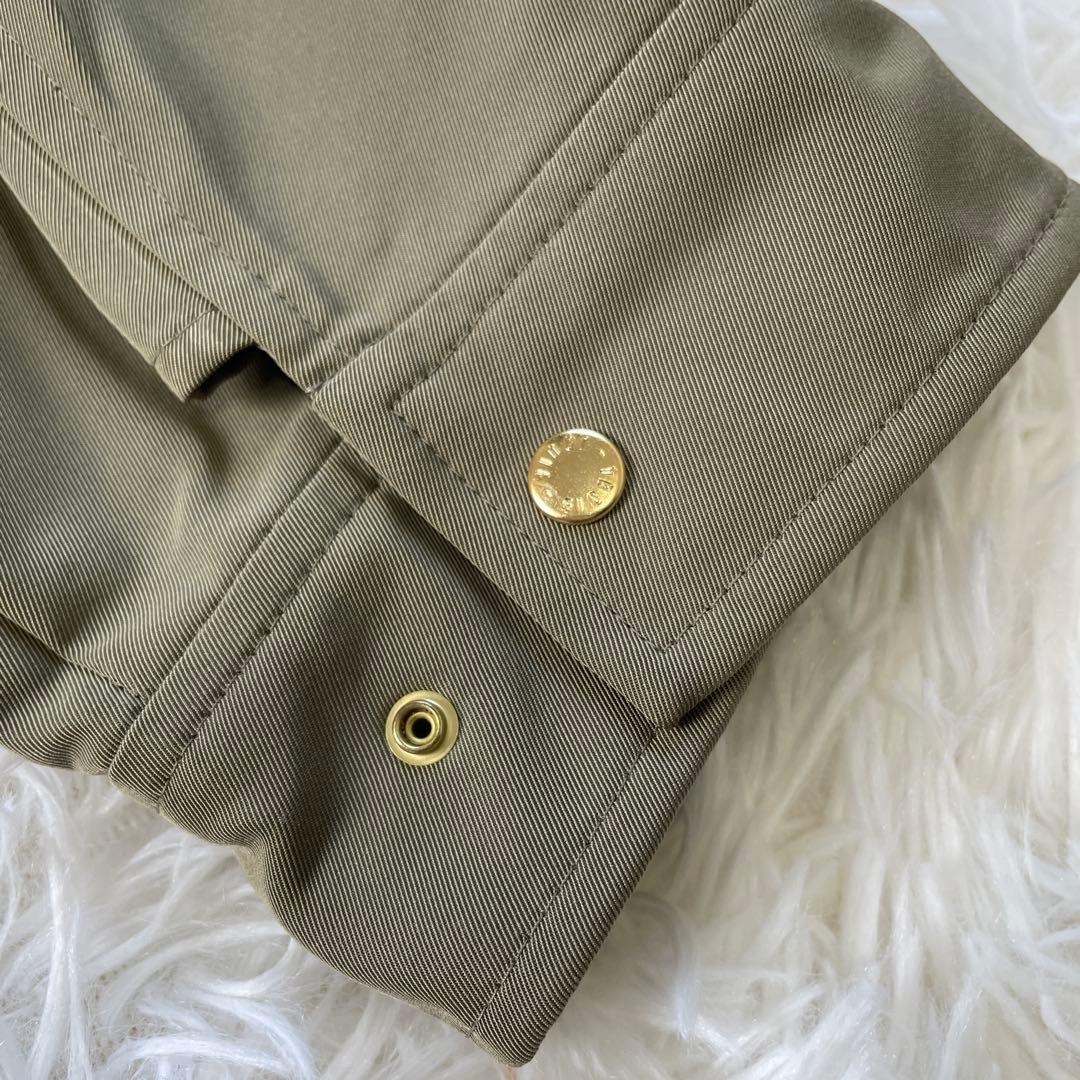 23区 24SS ライトツイル ノーカラーコート 40 撥水 洗える