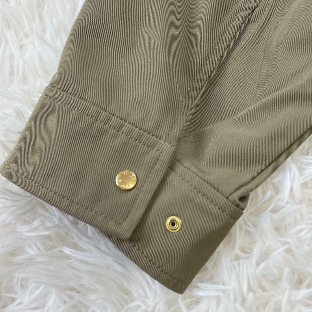 23区 24SS ライトツイル ノーカラーコート 40 撥水 洗える