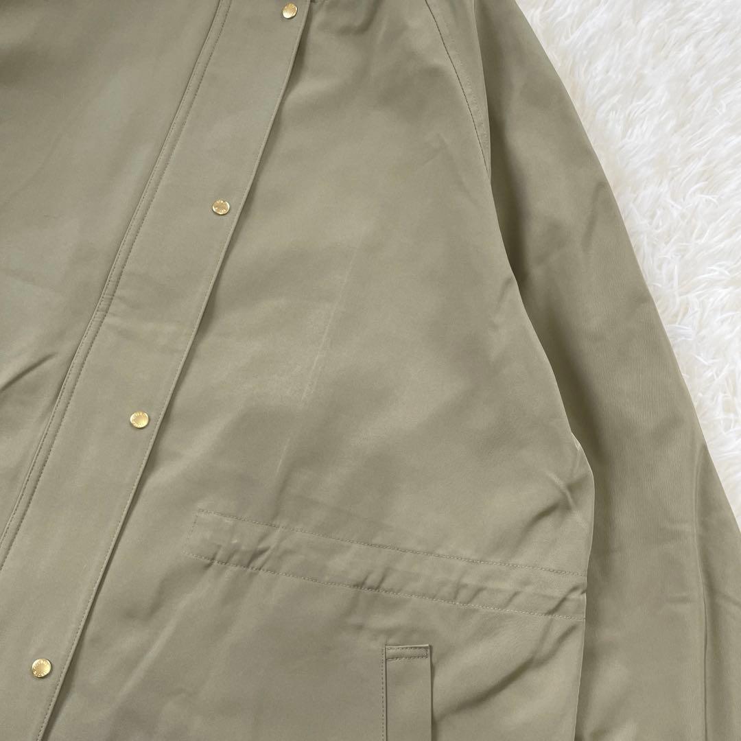 23区 24SS ライトツイル ノーカラーコート 40 撥水 洗える