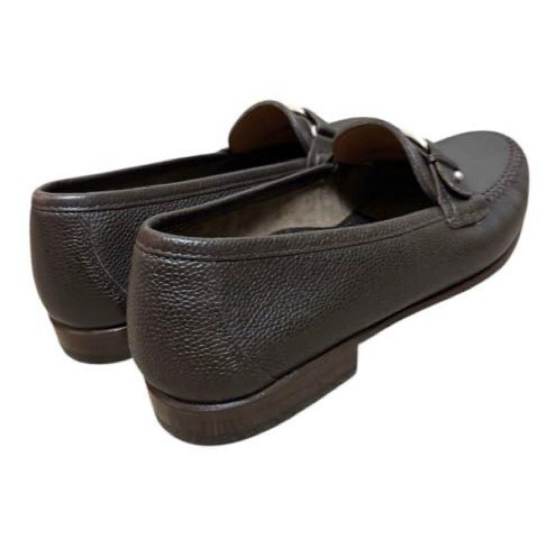 未使用級✨Salvatore Ferragamo ローファーブラウン7EE25㎝