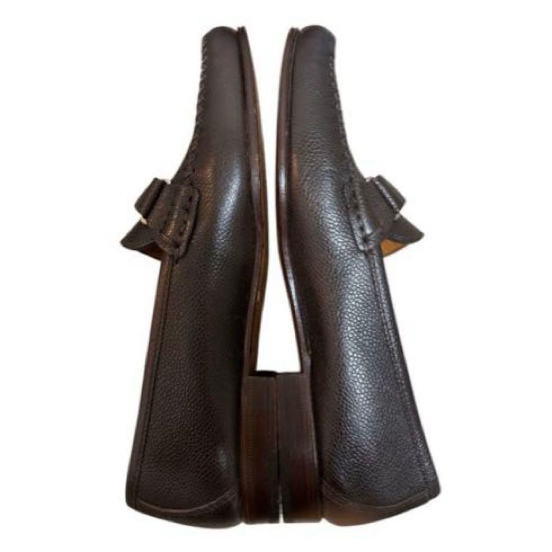 未使用級✨Salvatore Ferragamo ローファーブラウン7EE25㎝