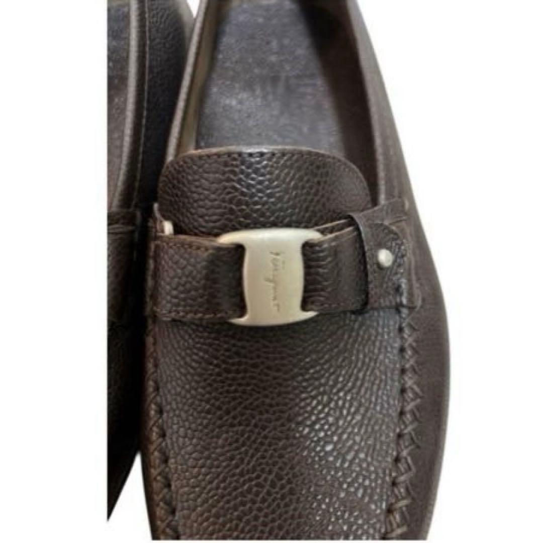 未使用級✨Salvatore Ferragamo ローファーブラウン7EE25㎝