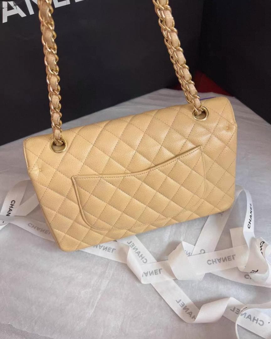 極美品 CF ベージュ ショルダーバッグ 25*15