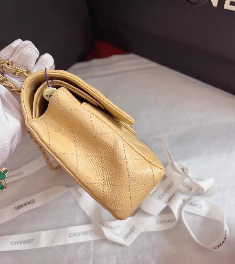 極美品 CF ベージュ ショルダーバッグ 25*15