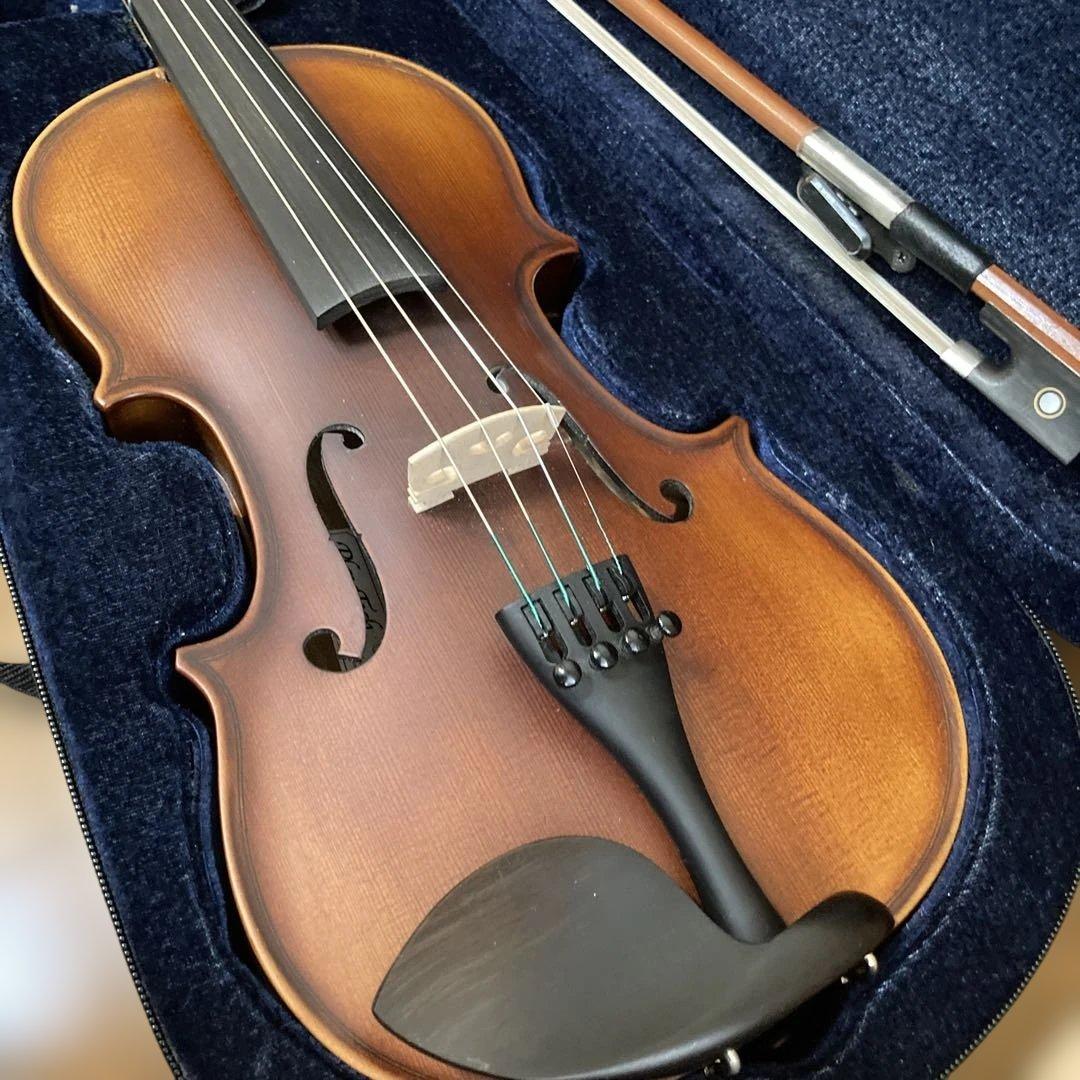 バイオリン本体 ブラウン ハードケース付き