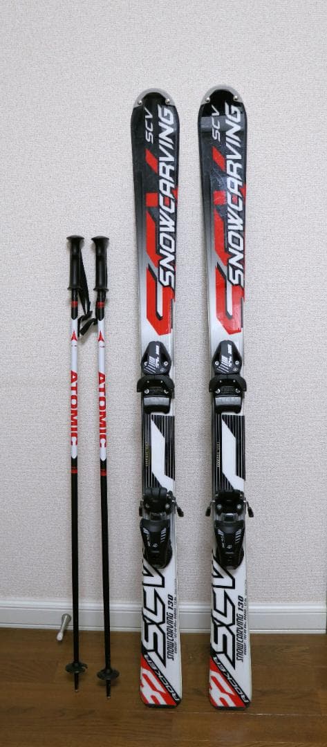 ジュニア 130cm スキー板・ポール・ケース セット