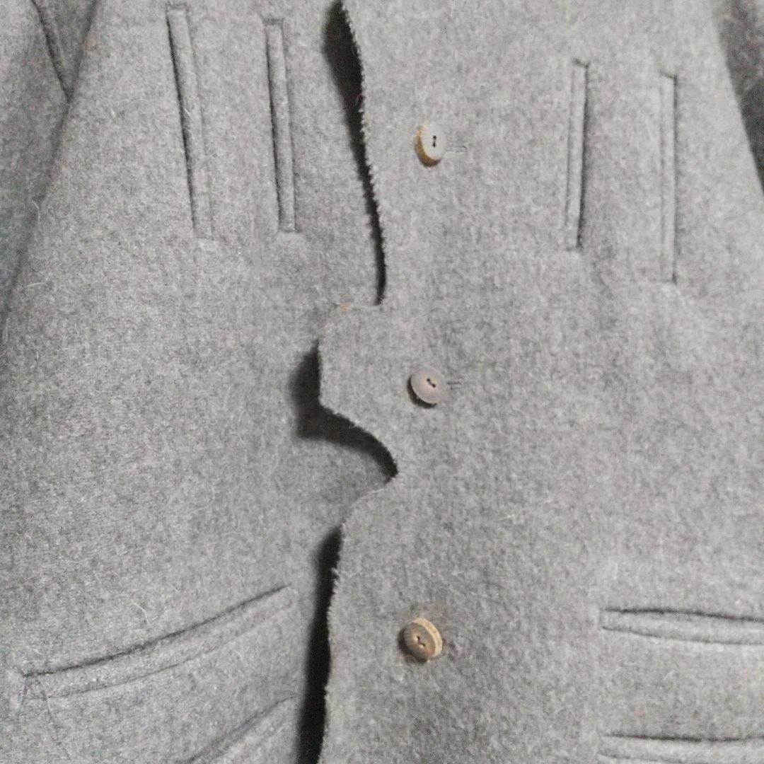 COMME des GARÇONS ノーカラージャケット グレー