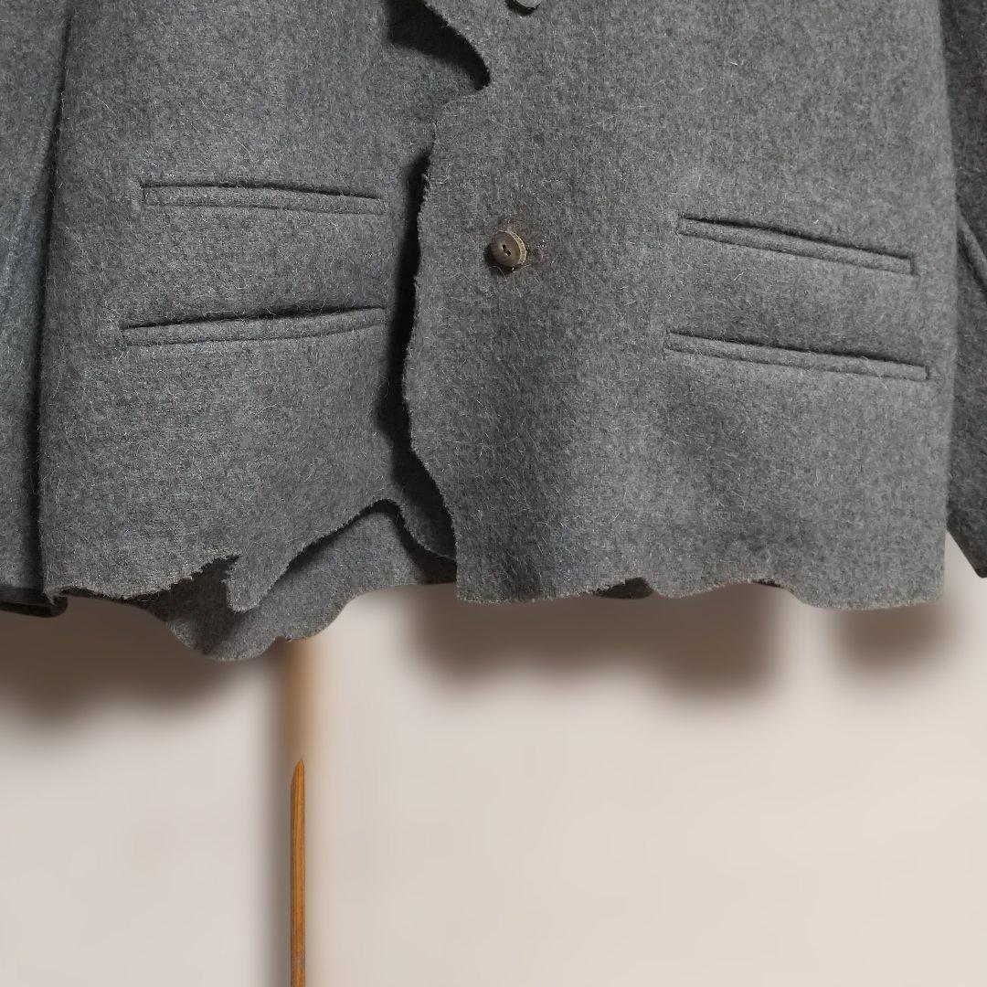 COMME des GARÇONS ノーカラージャケット グレー