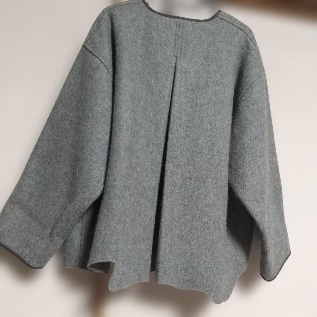 COMME des GARÇONS ノーカラージャケット グレー