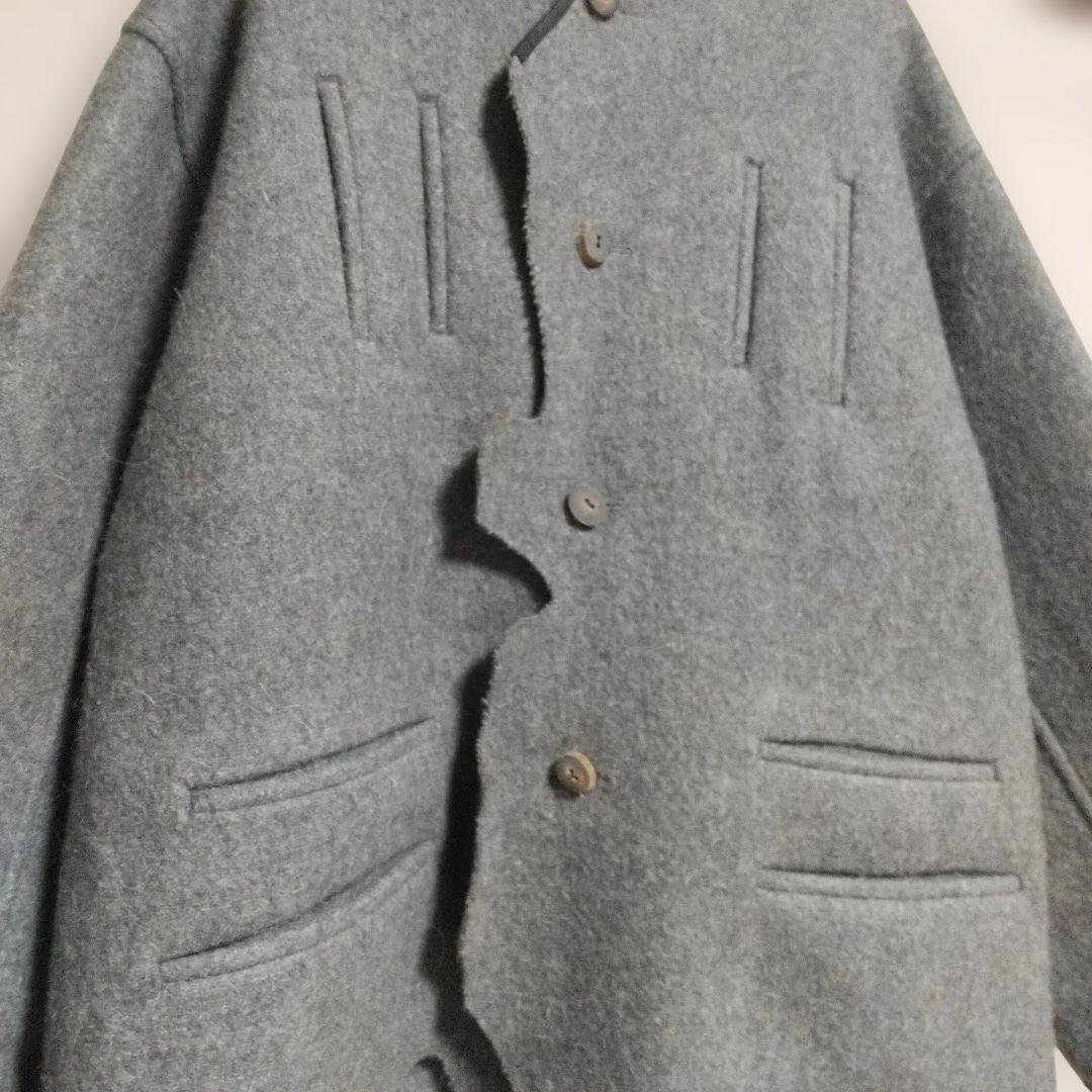 COMME des GARÇONS ノーカラージャケット グレー