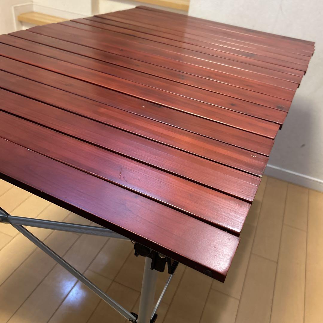 Coleman ウッドロール 2ステージ テーブル 折りたたみコンパクト