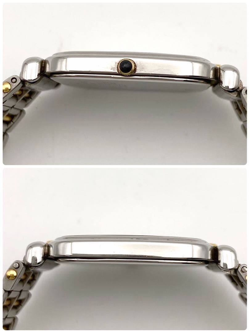 【稼動品】SEIKO ドルチェ コンビ スクエア 腕時計 新品電池