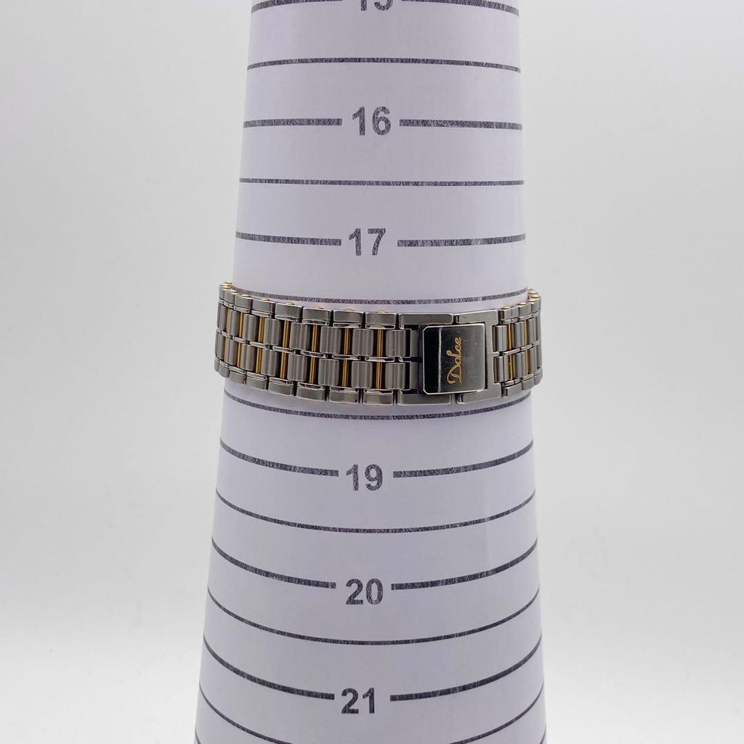 【稼動品】SEIKO ドルチェ コンビ スクエア 腕時計 新品電池