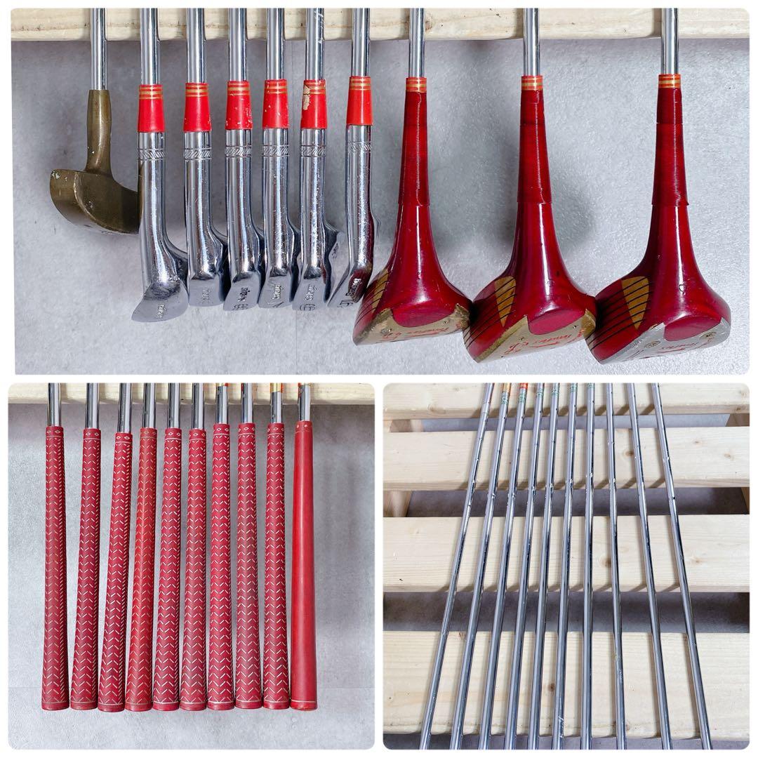 T101 テディベアー 他 ゴルフクラブ レディース セット 11点 赤 女子