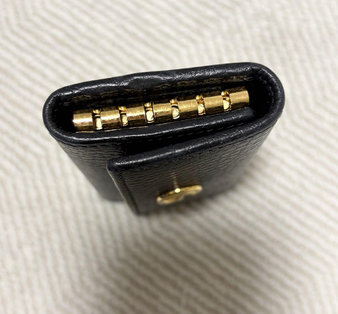 【GUCCI 】グッチ GGマーモント 6連キーケース ブラック❗️