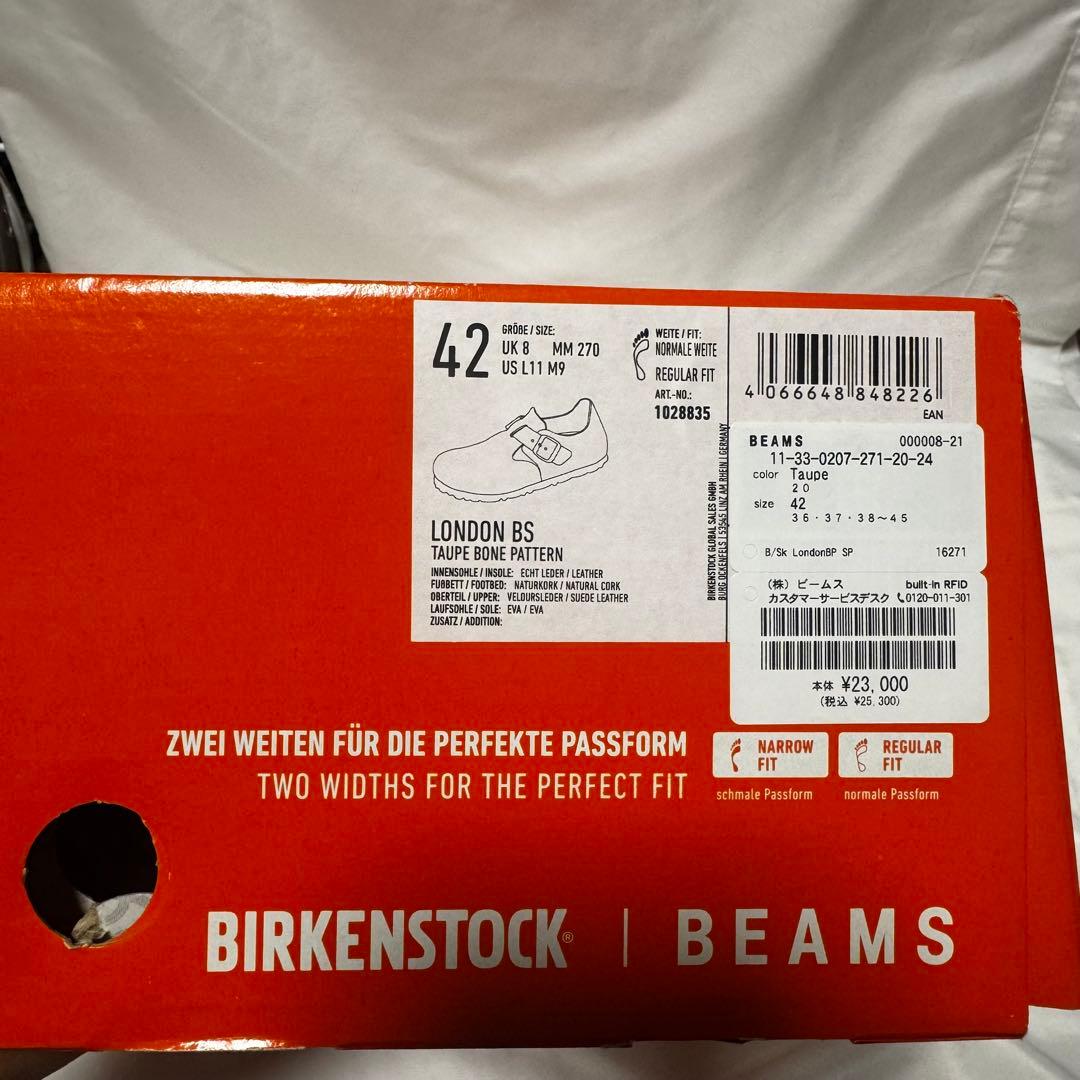 BEAMS【別注】BIRKENSTOCK LONDON BONE PATTERN