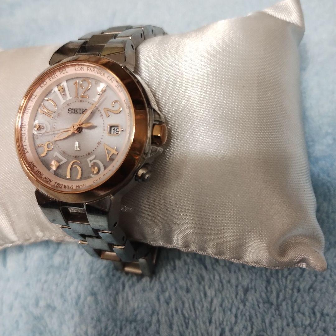 未使用級！腕回り16.8cm！専用！セイコーSEIKOルキアLUKIA純チタン