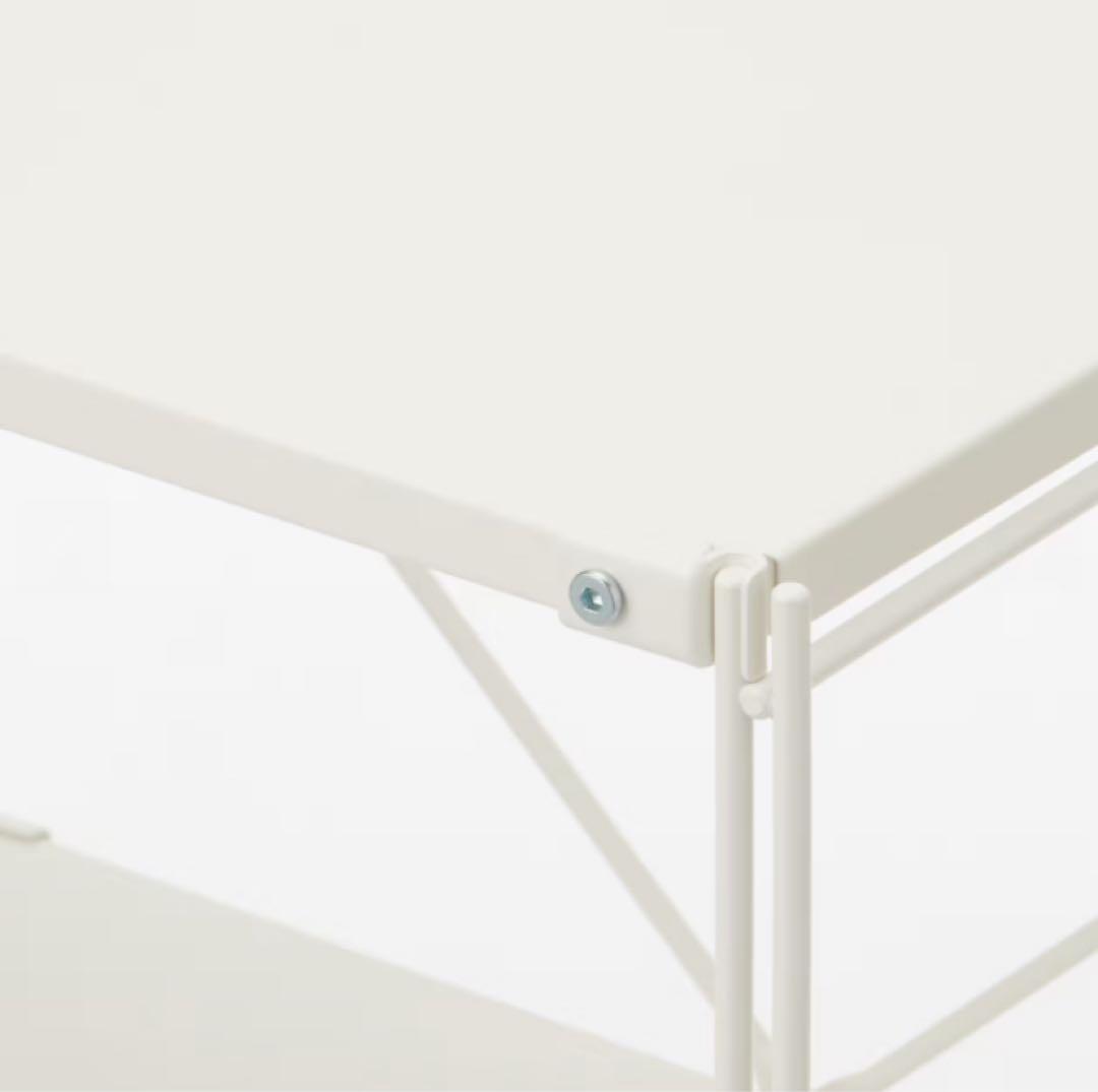 【無印良品】スチールユニットシェルフ　ワードローブセット　ライトグレー