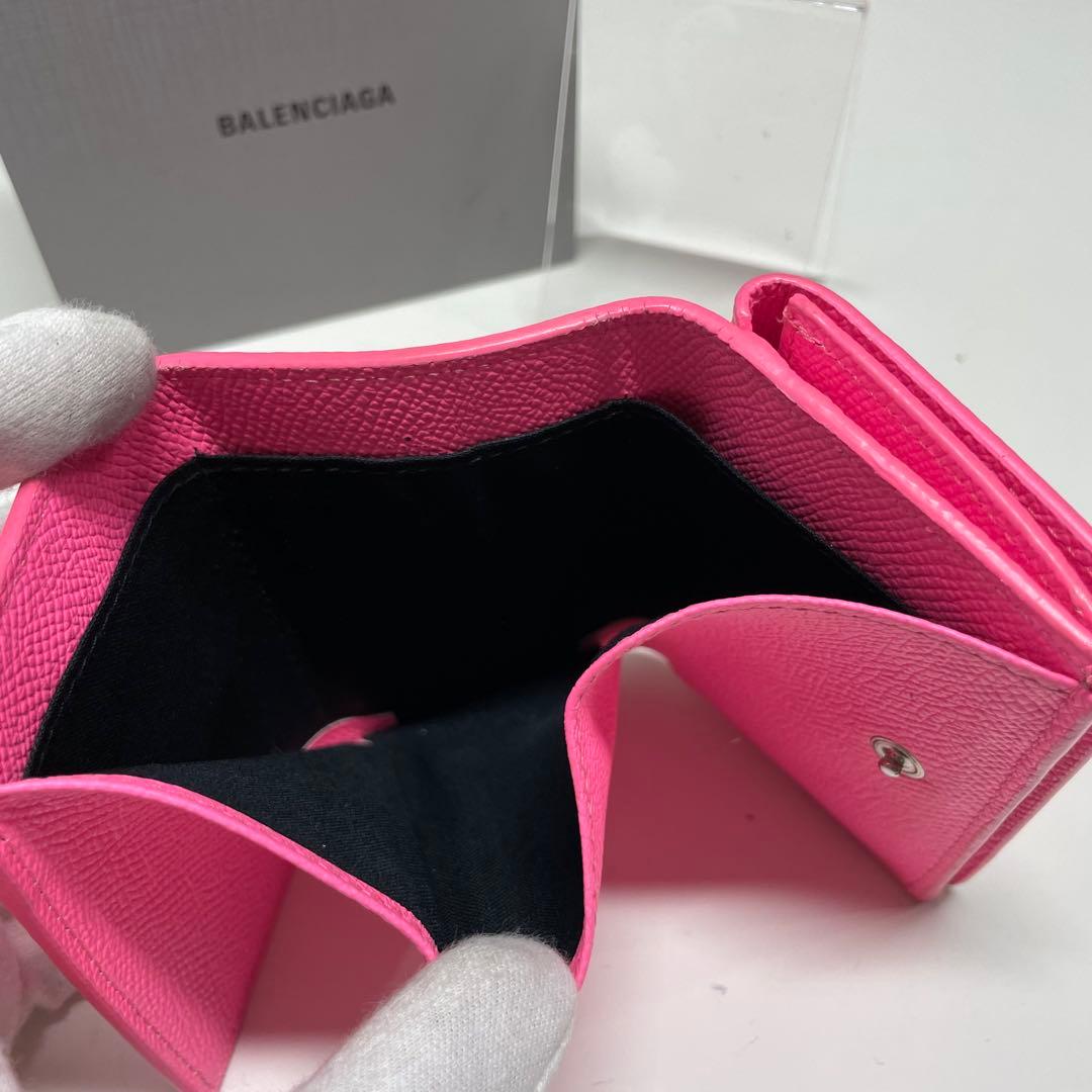 k*u様 BALENCIAGA ピンク 三つ折り財布