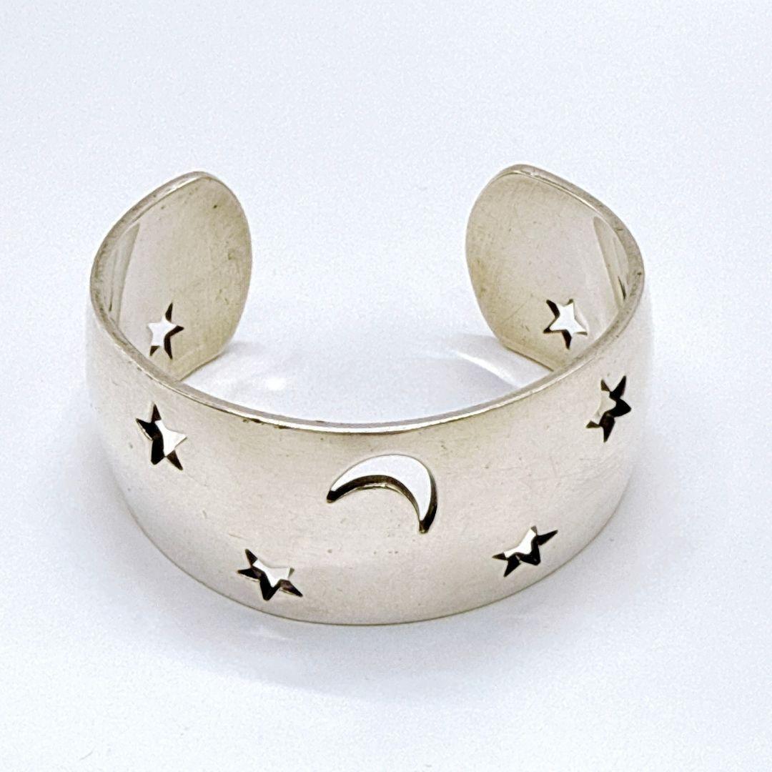 エルメス HERMES ムーンスター バングル シルバー 925 星月モチーフ