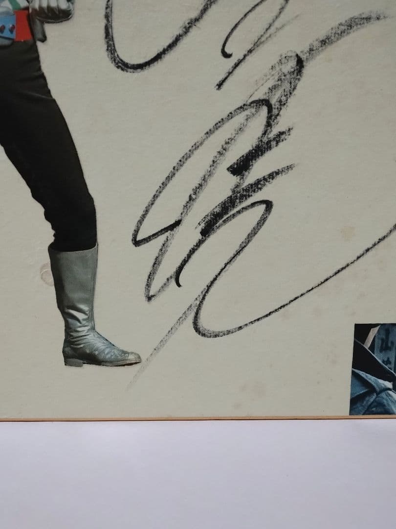 山口暁 直筆サイン色紙 & 仮面ライダー v.4 (ライダーマン)