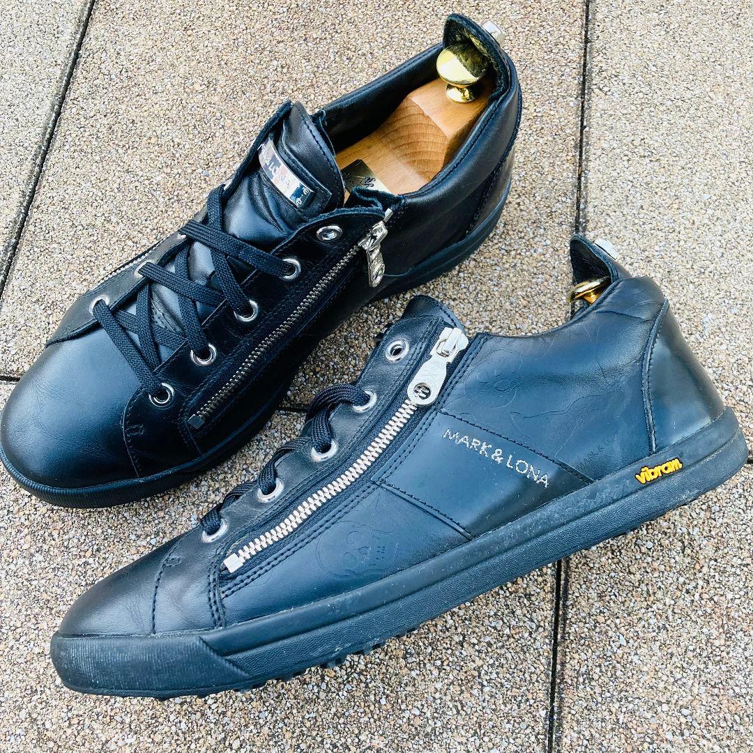 MARK＆LONA マーク＆ロナ 26cm ゴルフシューズ メンズ BK 黒