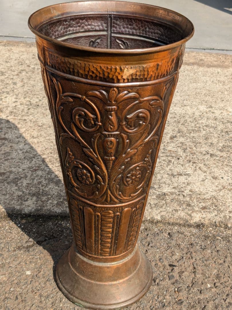 ブロンズ 銅製 傘立て アンティーク ヴィンテージ