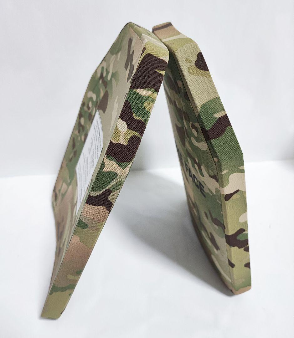 NIJ IV レベル４ 防弾プレート SAPI Sサイズ ２枚 マルチカム