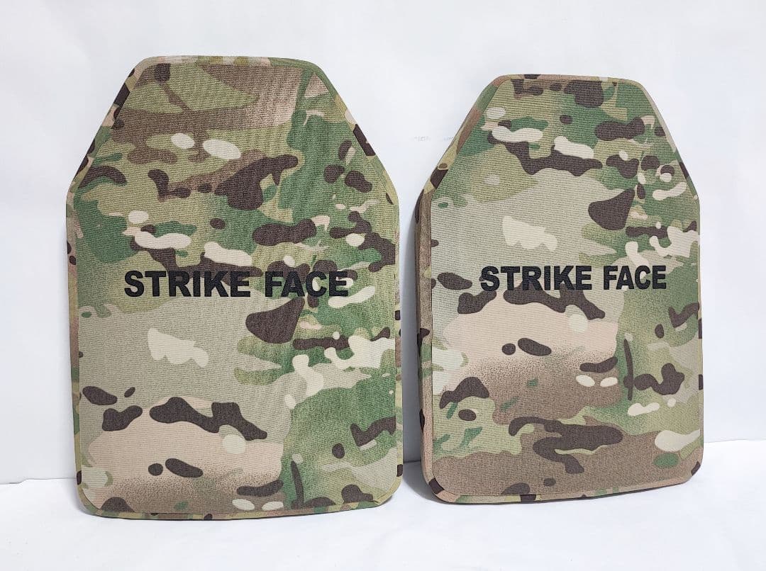 NIJ IV レベル４ 防弾プレート SAPI Sサイズ ２枚 マルチカム