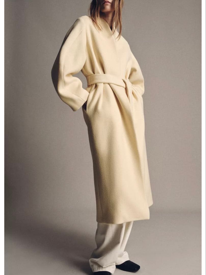 ‪*♡様 タグ付き新品★ZARAのオーバーサイズウール混紡コート★XSサイズ★バ