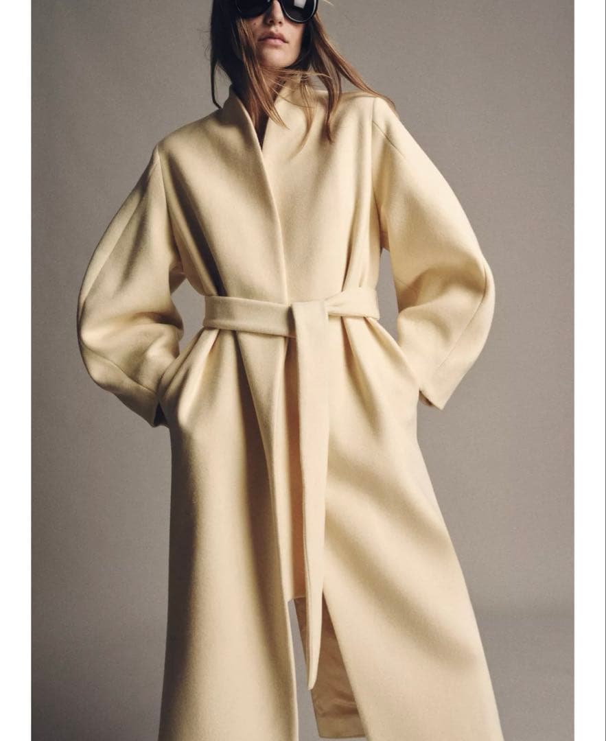 ‪*♡様 タグ付き新品★ZARAのオーバーサイズウール混紡コート★XSサイズ★バ