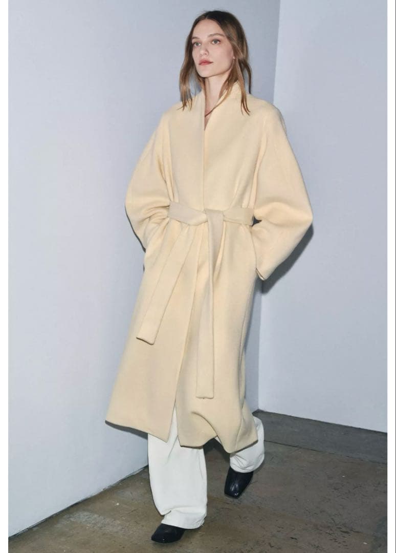 ‪*♡様 タグ付き新品★ZARAのオーバーサイズウール混紡コート★XSサイズ★バ