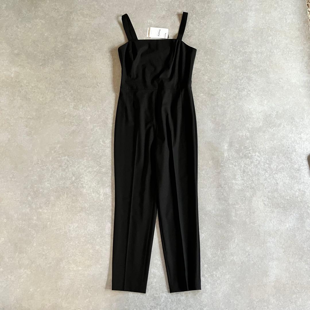 美品 タグ付 theory 2024 ジャンプスーツ メリノウール ブラック