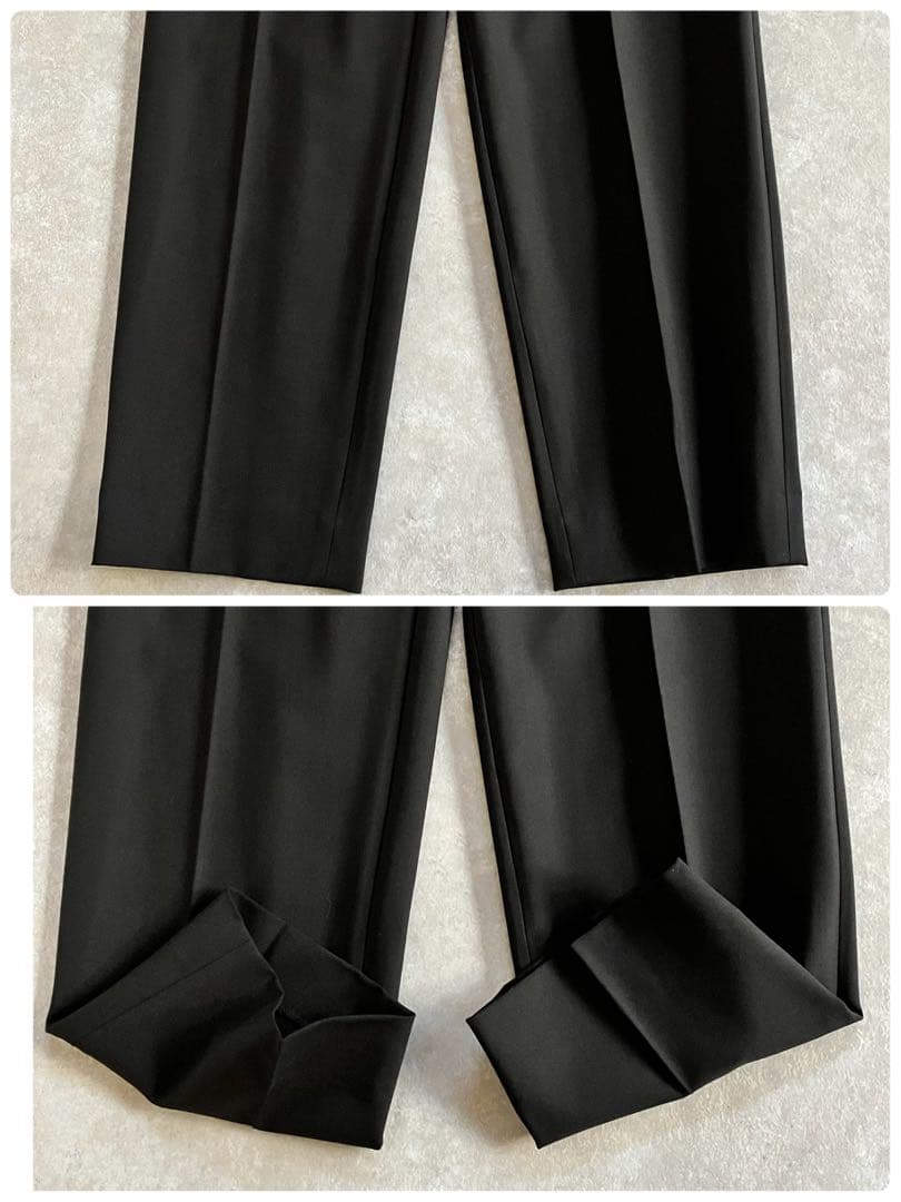 美品 タグ付 theory 2024 ジャンプスーツ メリノウール ブラック