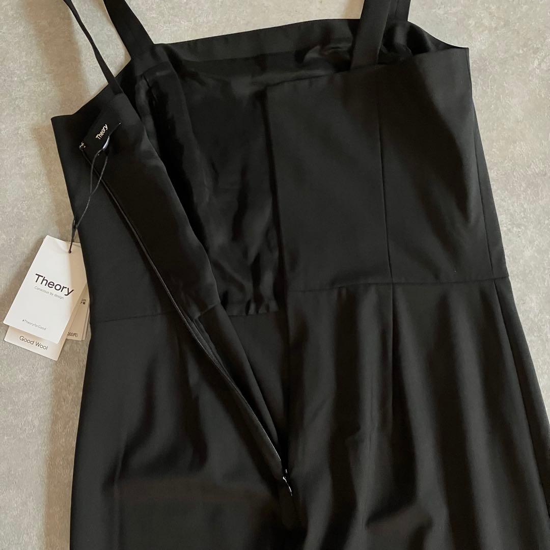 美品 タグ付 theory 2024 ジャンプスーツ メリノウール ブラック