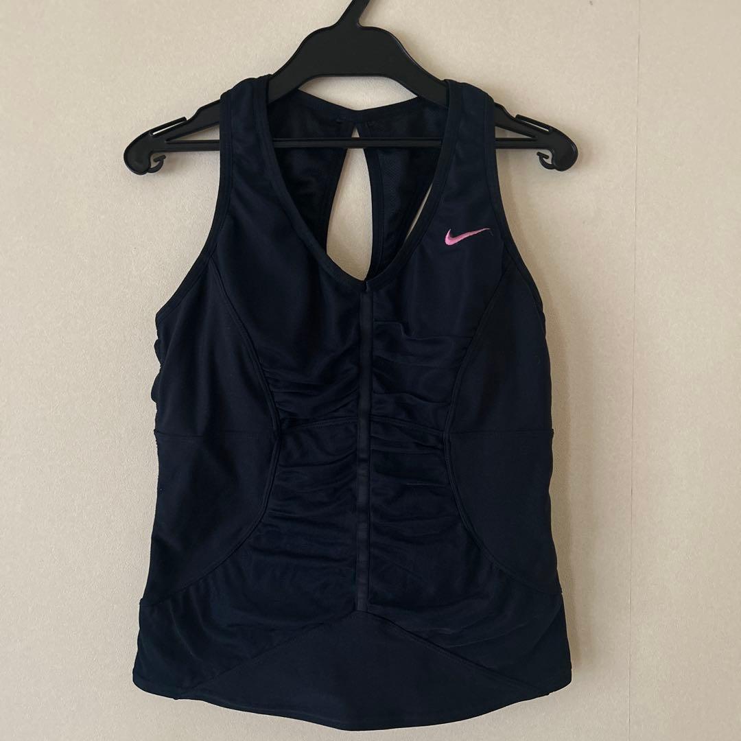 NIKEナイキ3点レディースチュールセパレート水着上下SM定価1万円以上帽子付