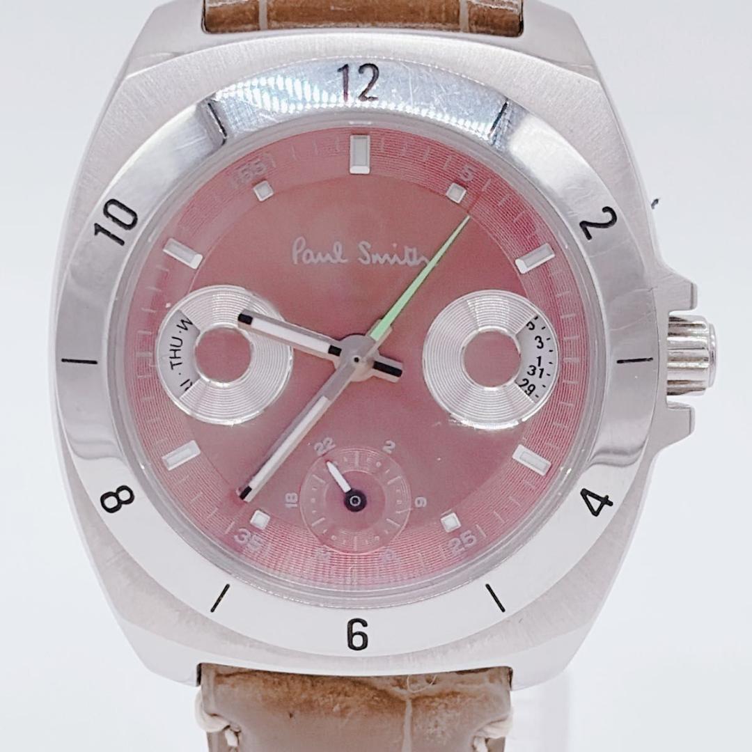 Paul Smith ポールスミス ディスクアイズ フクロウ 稼働 箱付 ピンク
