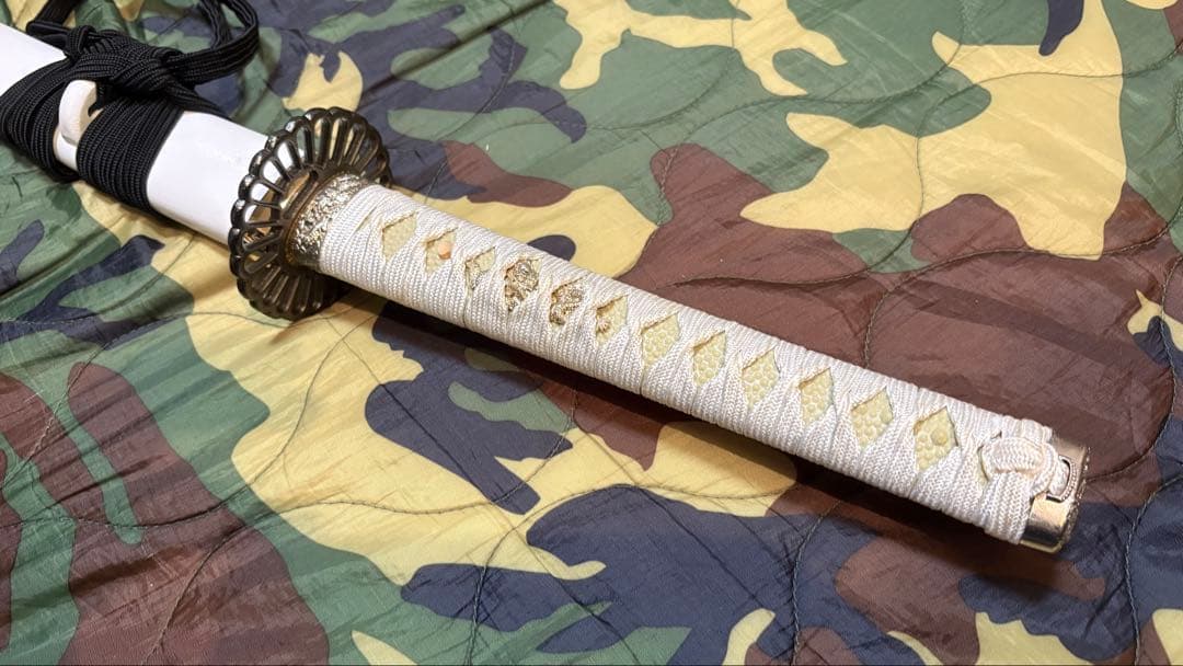 りゅうき様用　 沖田総司拵　菊一文字宗則　白　箱付き