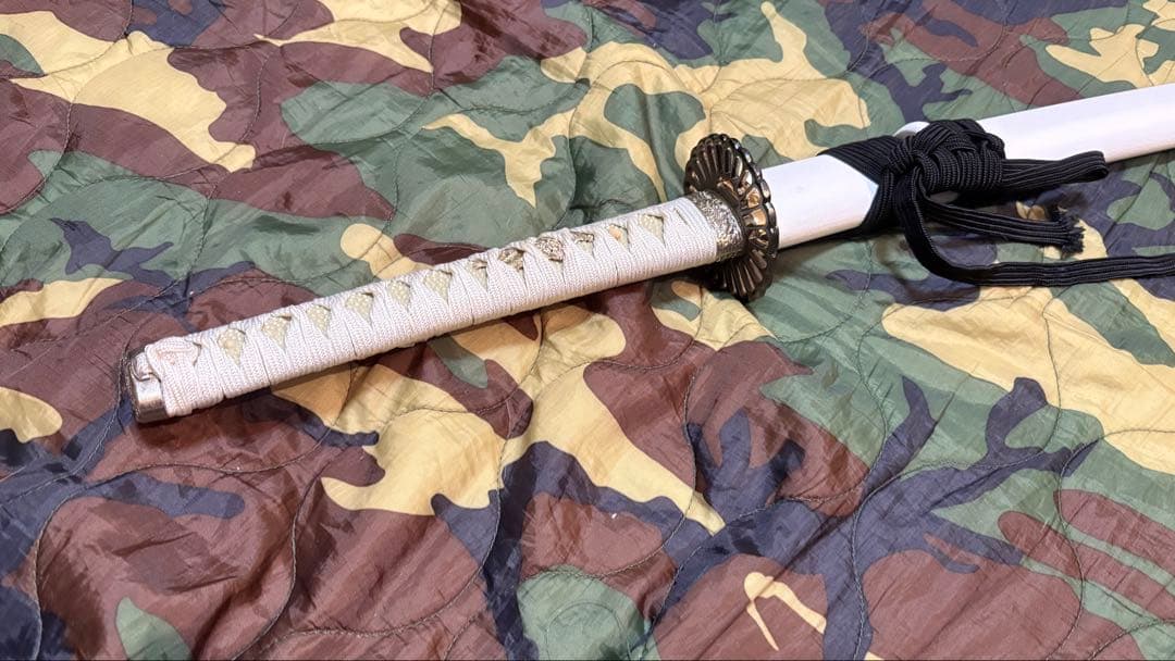 りゅうき様用　 沖田総司拵　菊一文字宗則　白　箱付き