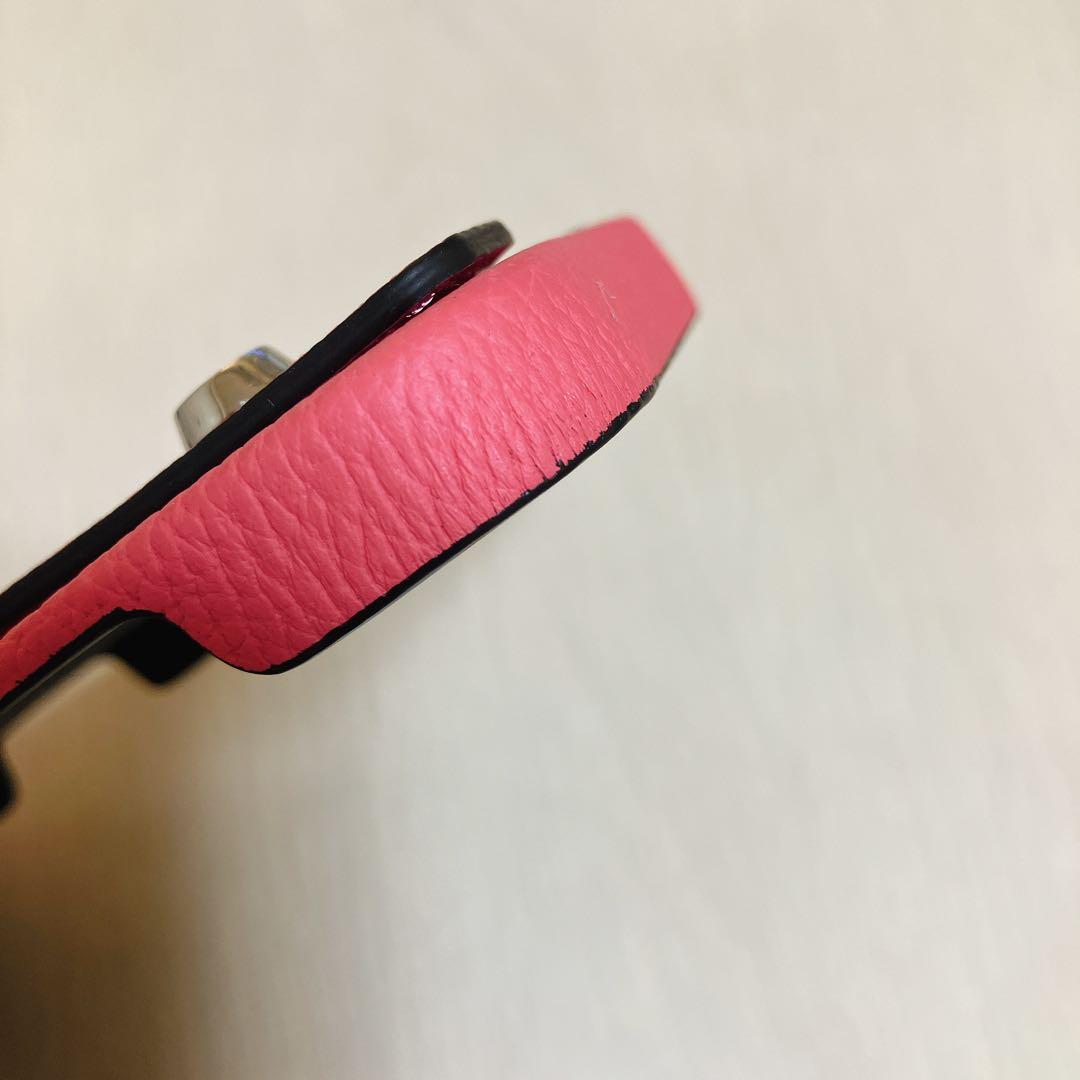 BONAVENTURA ノブレッサレザー iPhone16 ハンドル付き ピンク