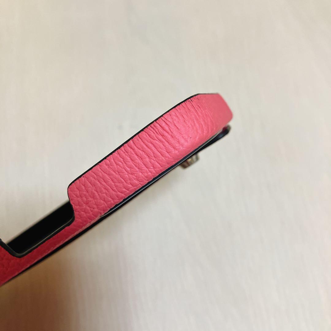 BONAVENTURA ノブレッサレザー iPhone16 ハンドル付き ピンク