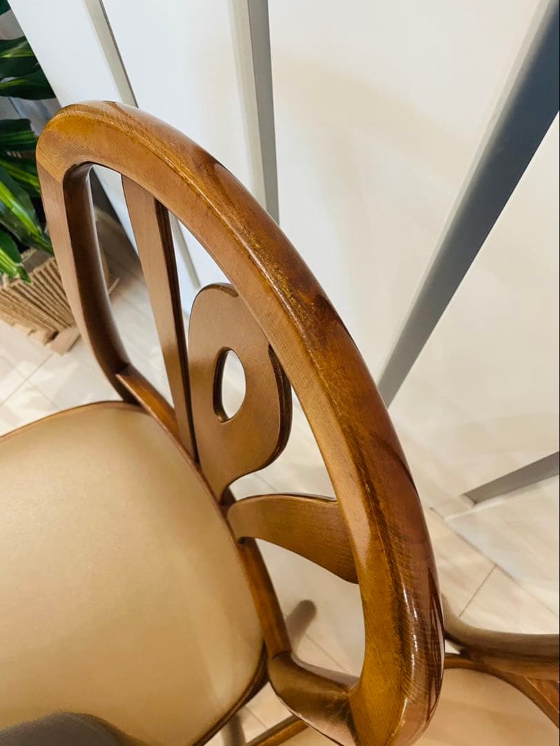 希少品　カリモク家具　ダイニングチェア　アンティーク　ヴィンテージ 2脚セット