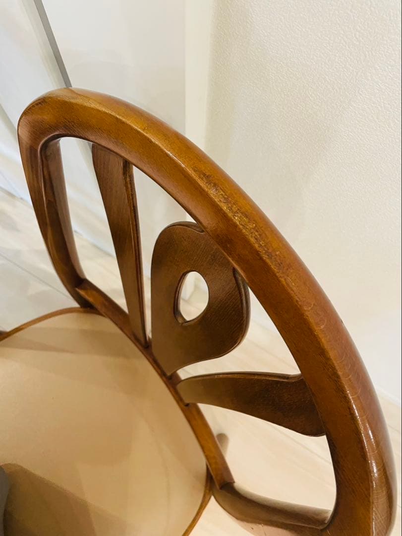 希少品　カリモク家具　ダイニングチェア　アンティーク　ヴィンテージ 2脚セット