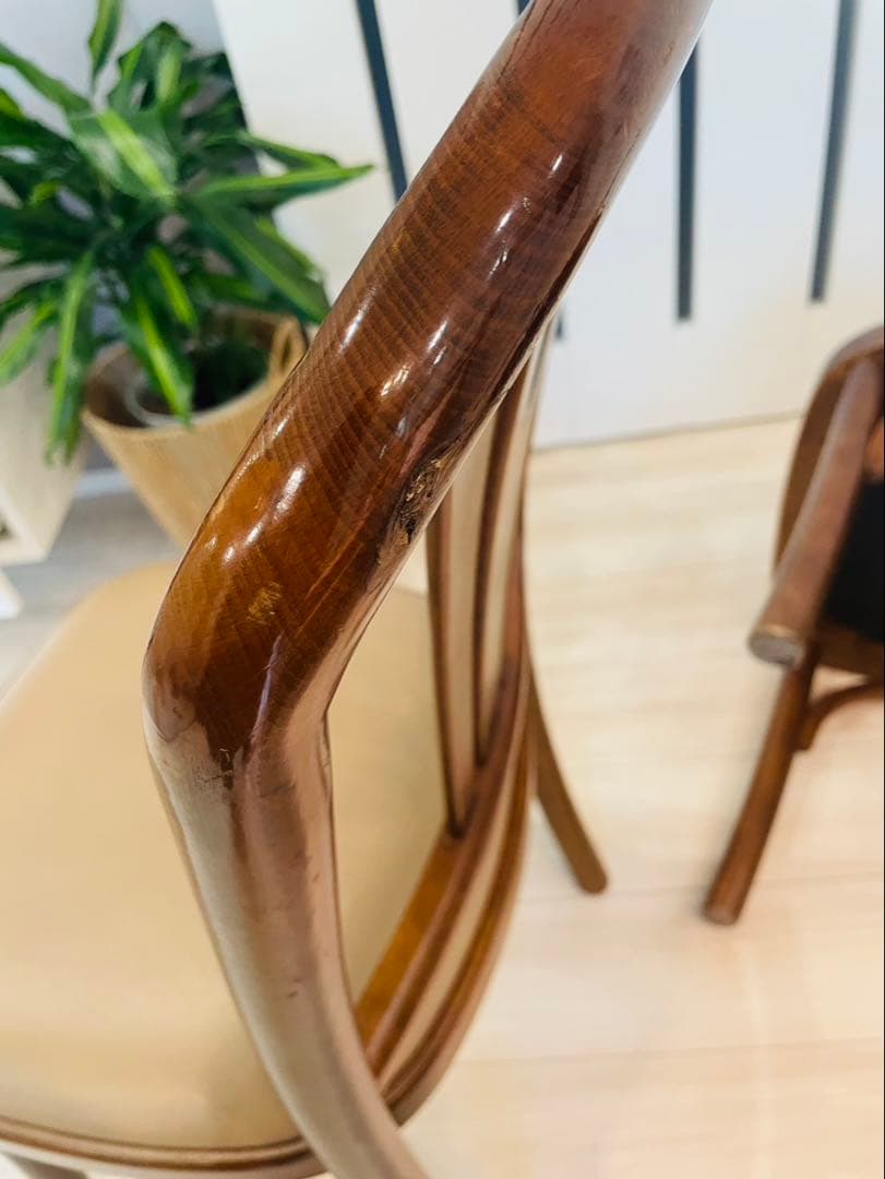 希少品　カリモク家具　ダイニングチェア　アンティーク　ヴィンテージ 2脚セット