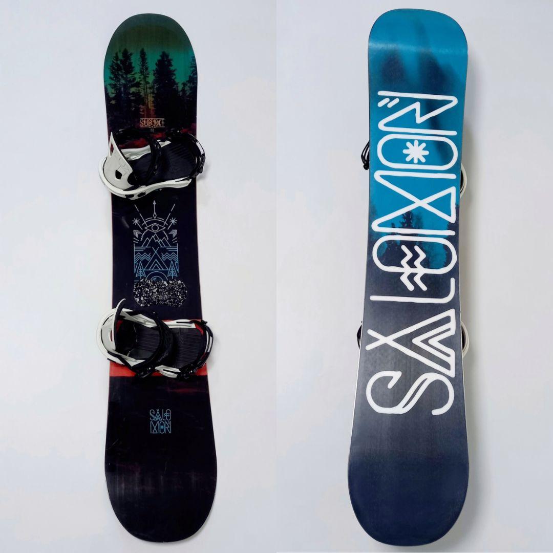2点セット スノーボード サロモン SUBJECT 152 FLUX TT